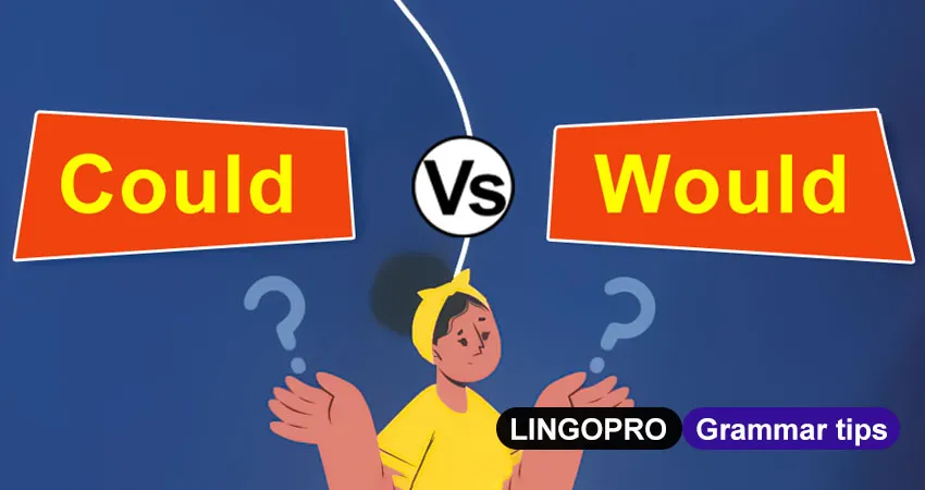 Differences between could vs would